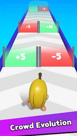 Скачать взломанную Epic Banana Run: Merge Master [Много денег] MOD apk на Андроид