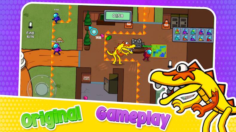 Скачать взломанную Survivor In Rainbow Monster [Мод меню] MOD apk на Андроид