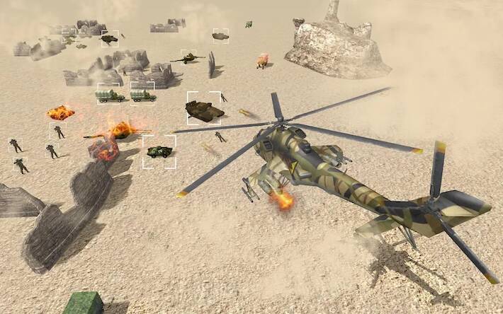 Скачать взломанную Боевой вертолет Воздушная атак [Мод меню] MOD apk на Андроид