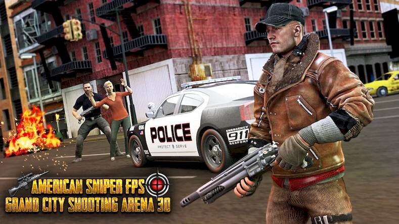 Скачать взломанную Снайперские 3D FPS стрелялки [Бесплатные покупки] MOD apk на Андроид