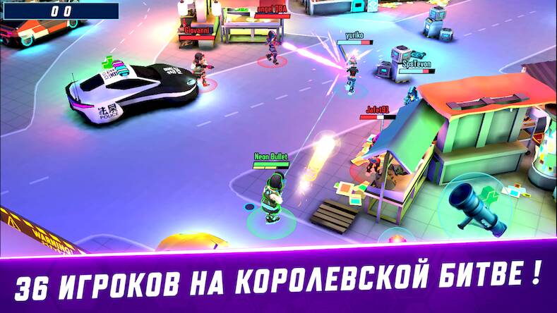 Скачать взломанную Gridpunk королевская битва PvP [Мод меню] MOD apk на Андроид