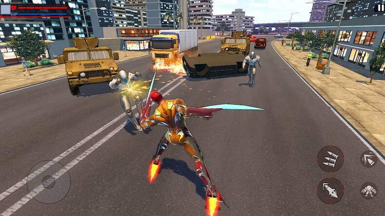 Скачать взломанную Super City Hero:Iron Hero Game [Бесплатные покупки] MOD apk на Андроид