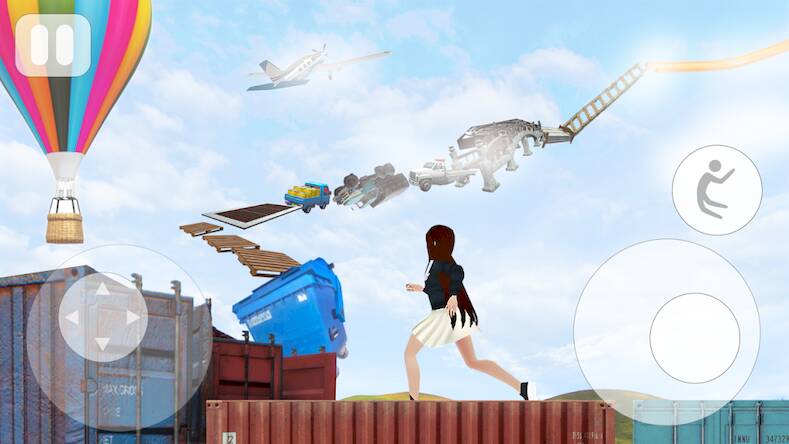 Скачать взломанную Girl's Up Parkour [Мод меню] MOD apk на Андроид