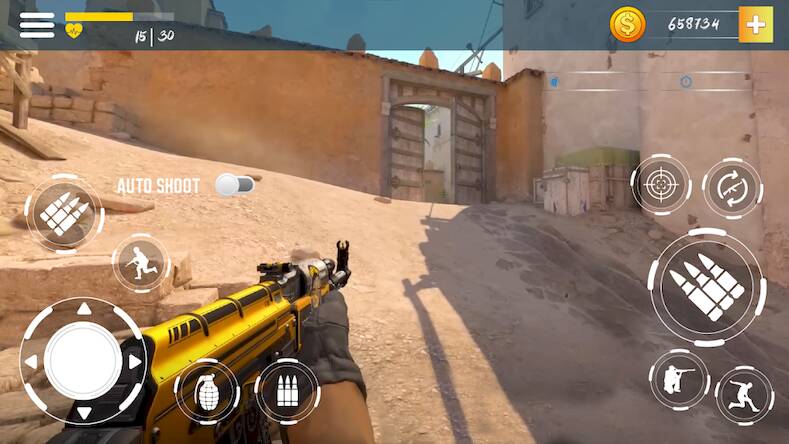 Скачать взломанную Counter Terrorist Strike CTS [Много денег] MOD apk на Андроид
