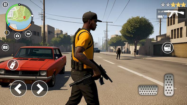 Скачать взломанную San Crime: Gangs Andreas City [Бесплатные покупки] MOD apk на Андроид