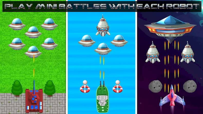 Скачать взломанную война роботы космические боев [Много денег] MOD apk на Андроид