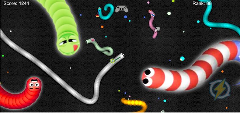 Скачать взломанную Snake Zone .io War Worm .io [Бесплатные покупки] MOD apk на Андроид