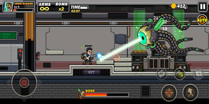 Скачать взломанную Metal Gun - Slug Soldier [Много монет] MOD apk на Андроид