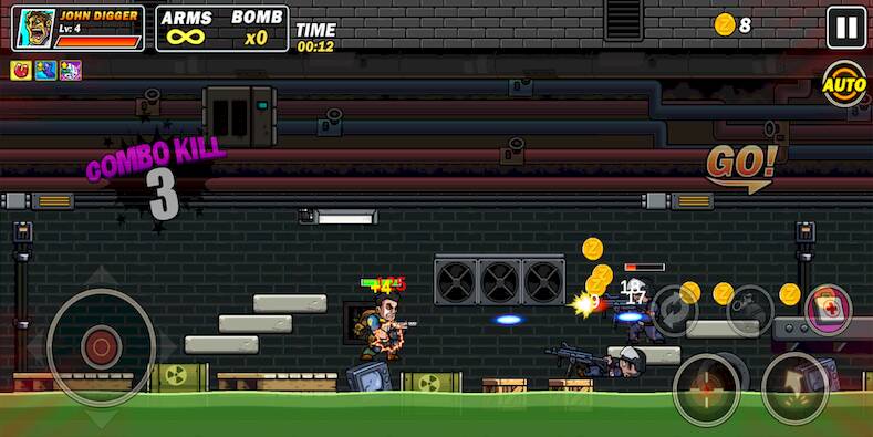 Скачать взломанную Metal Gun - Slug Soldier [Много монет] MOD apk на Андроид