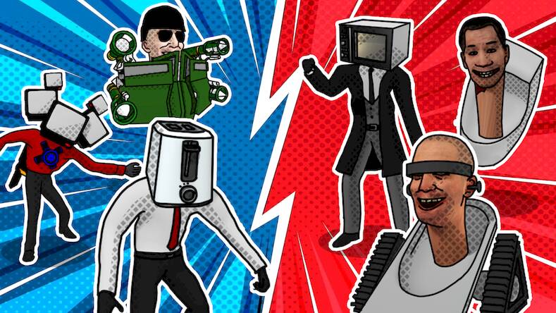 Скачать взломанную скибидский туалет слияние [Бесплатные покупки] MOD apk на Андроид