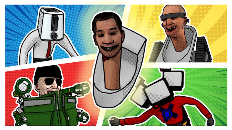 Скачать взломанную скибидский туалет слияние [Бесплатные покупки] MOD apk на Андроид