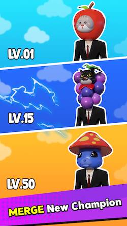 Скачать взломанную Monster Merge: Battle Master [Много монет] MOD apk на Андроид