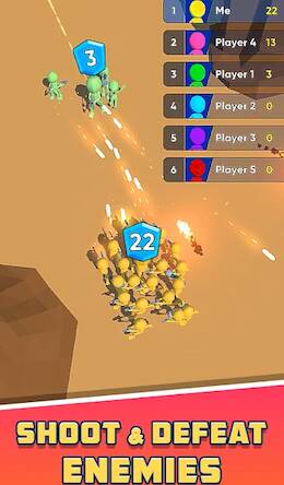 Скачать взломанную Shoot N' Strike: Join Clash 3D [Много монет] MOD apk на Андроид