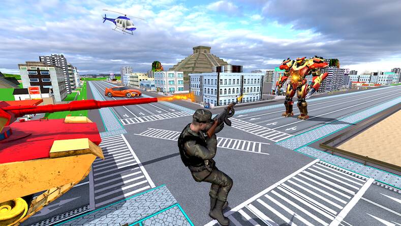 Скачать взломанную Spider Robots Transformer 3D [Много монет] MOD apk на Андроид