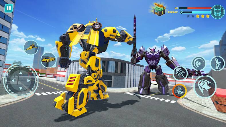 Скачать взломанную Robot Game: Transform & Fight [Много денег] MOD apk на Андроид
