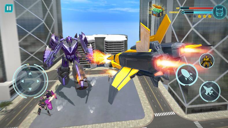 Скачать взломанную Robot Game: Transform & Fight [Много денег] MOD apk на Андроид
