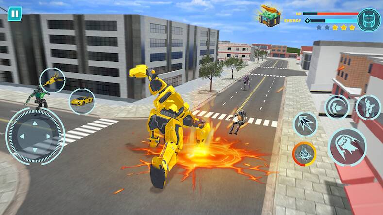 Скачать взломанную Robot Game: Transform & Fight [Много денег] MOD apk на Андроид
