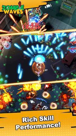 Скачать взломанную Zombie Waves [Много монет] MOD apk на Андроид