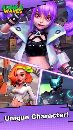 Скачать взломанную Zombie Waves [Много монет] MOD apk на Андроид