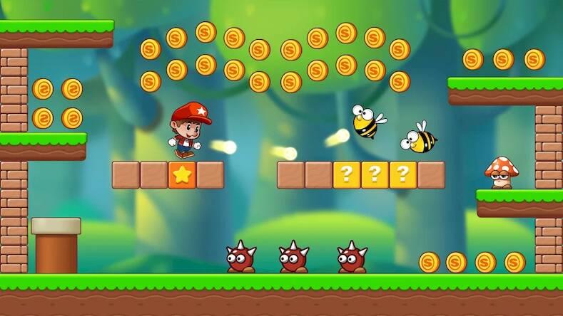 Скачать взломанную Super Mano Bros - Jungle World [Много монет] MOD apk на Андроид