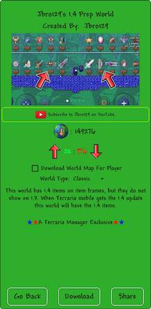 Скачать взломанную Terraria Manager [Много монет] MOD apk на Андроид