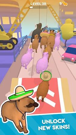 Скачать взломанную Capybara Rush [Много денег] MOD apk на Андроид
