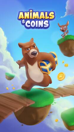 Скачать взломанную Animals & Coins [Бесплатные покупки] MOD apk на Андроид