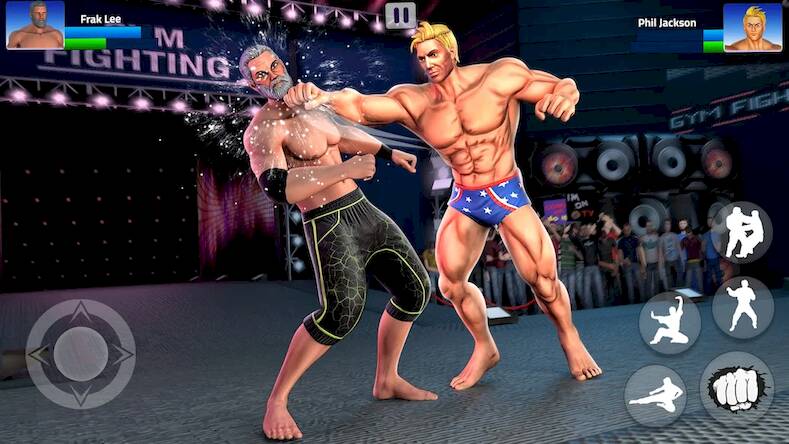 Скачать взломанную Bodybuilder GYM Fighting Game [Бесплатные покупки] MOD apk на Андроид