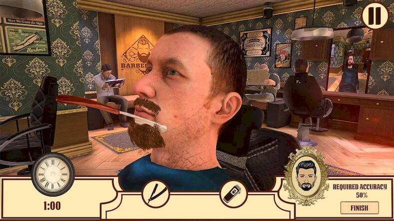 Скачать взломанную Barber Shop Hair Cut Salon 3D [Бесплатные покупки] MOD apk на Андроид