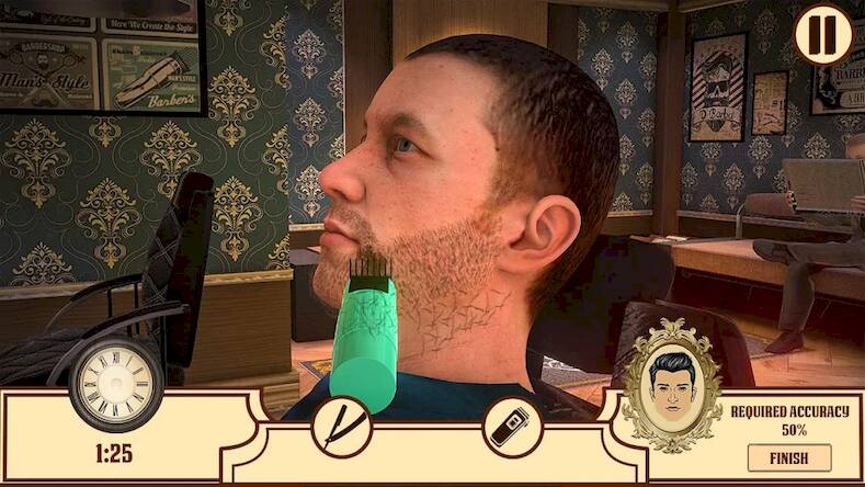 Скачать взломанную Barber Shop Hair Cut Salon 3D [Бесплатные покупки] MOD apk на Андроид