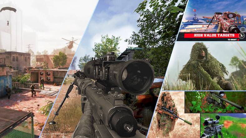 Скачать взломанную Снайперский стрелок Элита [Бесплатные покупки] MOD apk на Андроид