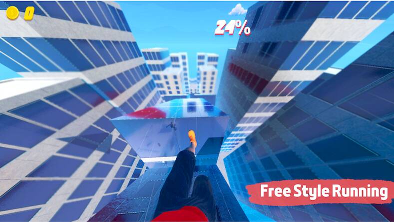 Скачать взломанную Rooftop Run [Бесплатные покупки] MOD apk на Андроид
