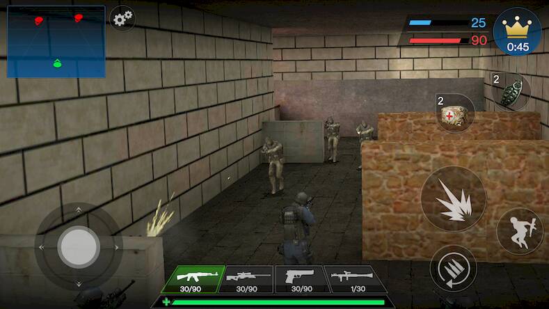 Скачать взломанную Counter Strike офлайн: CS [Много денег] MOD apk на Андроид