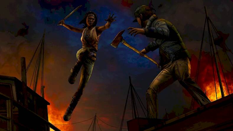 Скачать взломанную The Walking Dead: Michonne [Много монет] MOD apk на Андроид