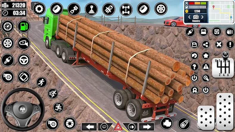Скачать взломанную Log Transporter Truck Driving [Мод меню] MOD apk на Андроид