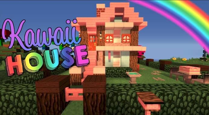 Скачать взломанную Mini World Craft Kawaii 2024 [Мод меню] MOD apk на Андроид
