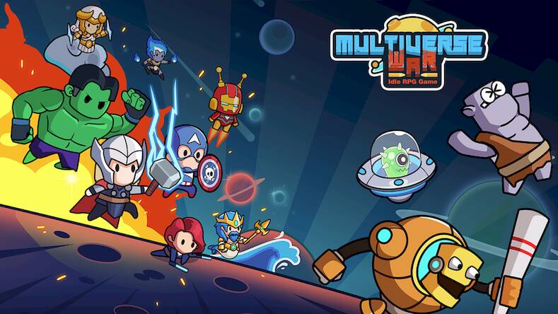 Скачать взломанную Multiverse War: Idle RPG [Мод меню] MOD apk на Андроид