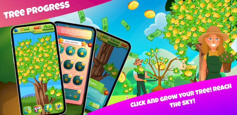 Скачать взломанную Tree garden - Grow your Tree! [Бесплатные покупки] MOD apk на Андроид