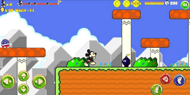 Скачать взломанную Adventure Dash Mickey jungle [Много денег] MOD apk на Андроид
