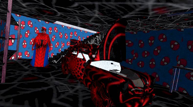 Скачать взломанную Spider Granny v3 Horror Mod [Много монет] MOD apk на Андроид