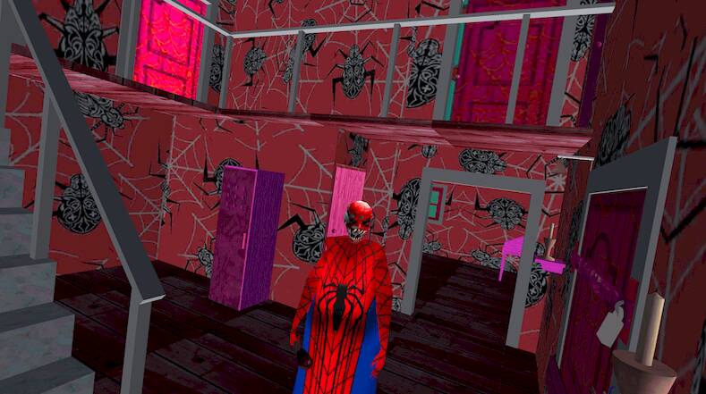 Скачать взломанную Spider Granny v3 Horror Mod [Много монет] MOD apk на Андроид