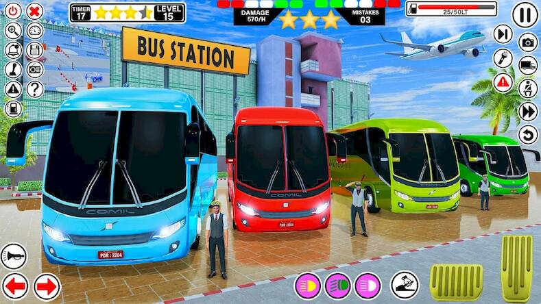 Скачать взломанную Passenger Coach Bus Driving 3D [Много денег] MOD apk на Андроид