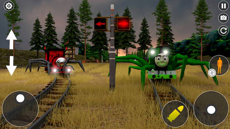 Скачать взломанную Scary Spider Train Survive Cho [Бесплатные покупки] MOD apk на Андроид