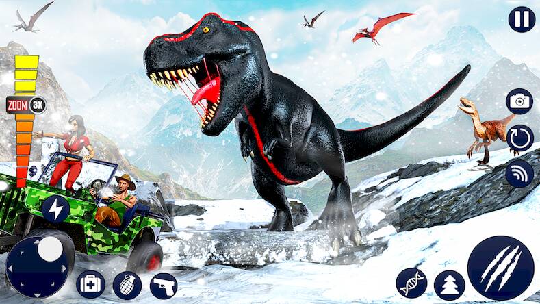 Скачать взломанную Wild Dino Hunter 3D Gun Games [Много монет] MOD apk на Андроид