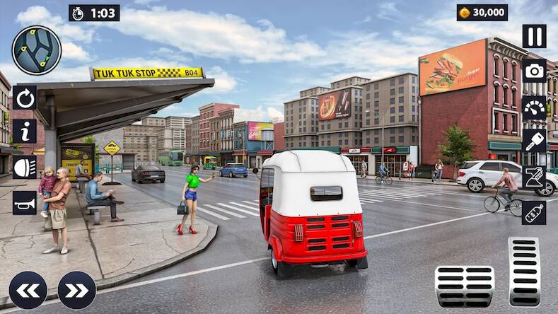 Скачать взломанную Modern Rickshaw Driving Games [Бесплатные покупки] MOD apk на Андроид