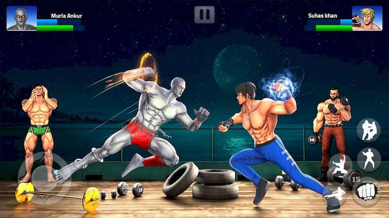 Скачать взломанную Bodybuilder GYM Fighting Game [Мод меню] MOD apk на Андроид