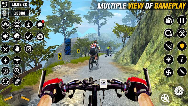 Скачать взломанную BMX Cycle 3D: гоночная игра [Бесплатные покупки] MOD apk на Андроид