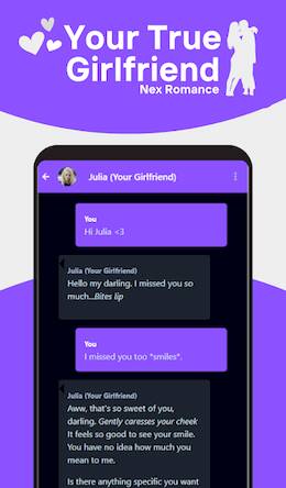 Скачать взломанную Nex Romance Ai Girlfriend Chat [Мод меню] MOD apk на Андроид