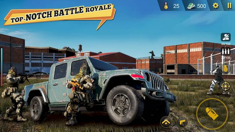 Скачать взломанную FPS Commando Game - BattleOps [Много монет] MOD apk на Андроид