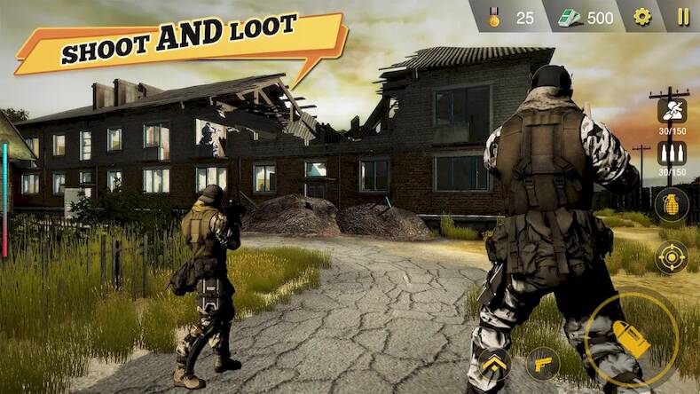 Скачать взломанную FPS Commando Game - BattleOps [Много монет] MOD apk на Андроид
